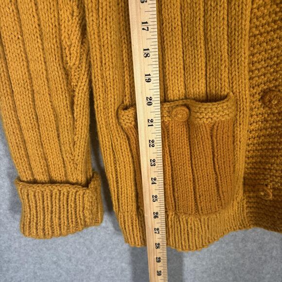 Cozy Mustard Cardigan Sweater - Picture 6 of 10